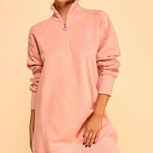Freezia Dusty Pink Sweatshirt Dress